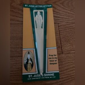 St. Jude's Shrine Letter Opener Vintage